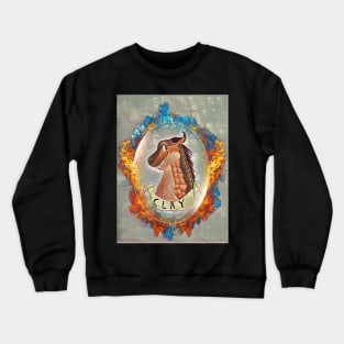 Wings of Fire inspiration! Clay the Dragon by L Gottshall Crewneck Sweatshirt